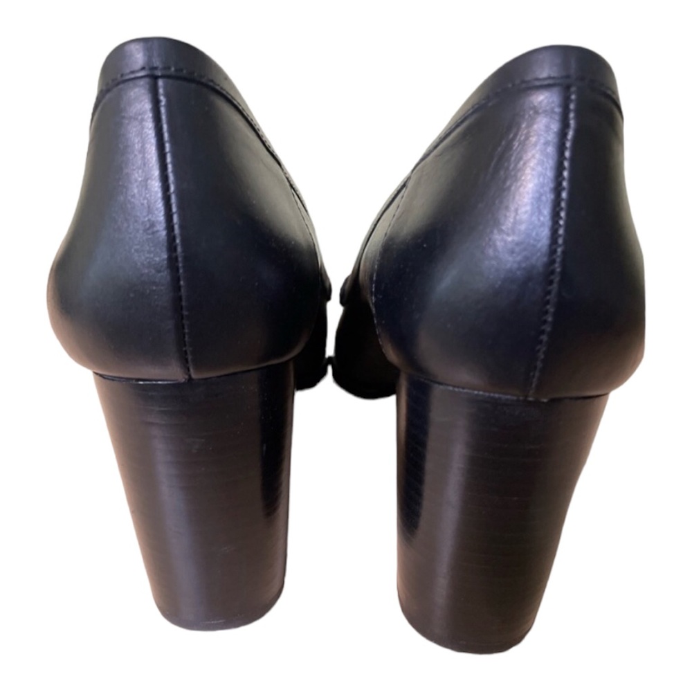 Michael Kors Buchanan Leather Block Heel Loafers - Picture 7 of 11